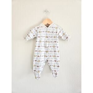 Vintage 2000s Infant Winnie The Pooh Footie Sleeper AOP